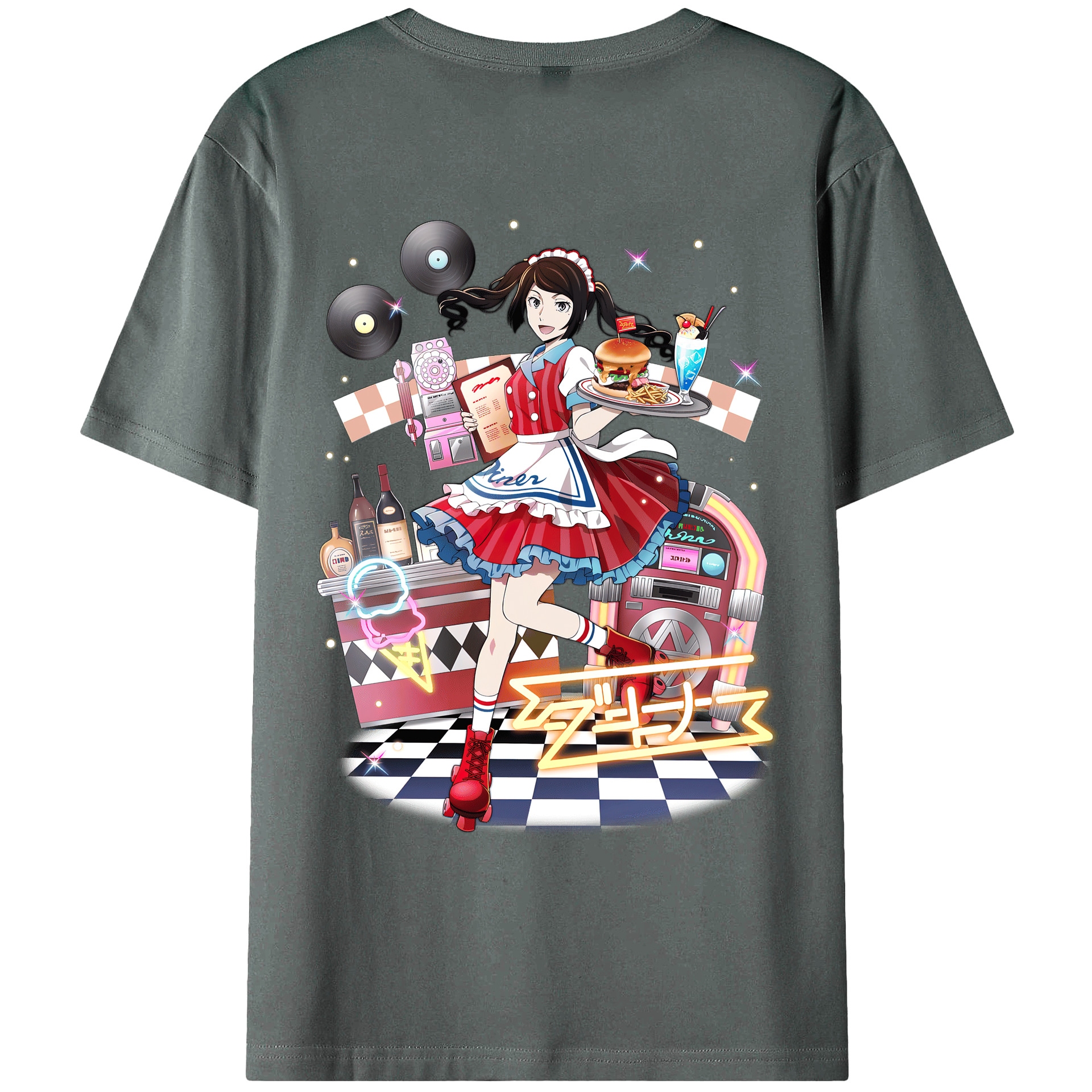 （画像用） 文豪ストレイドッグス Bungo Stray Dogs 綿100％ メンズ半袖Tシャツ（バックプリント） 通気性